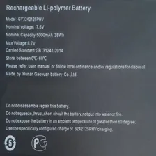 Новый аккумулятор для ноутбука 7,6 в 5000 мАч 38Wh GY3242125PHV для ноутбука MAIBENBEN JINMAI 6 6A (art.: 3920be814d9c9)
