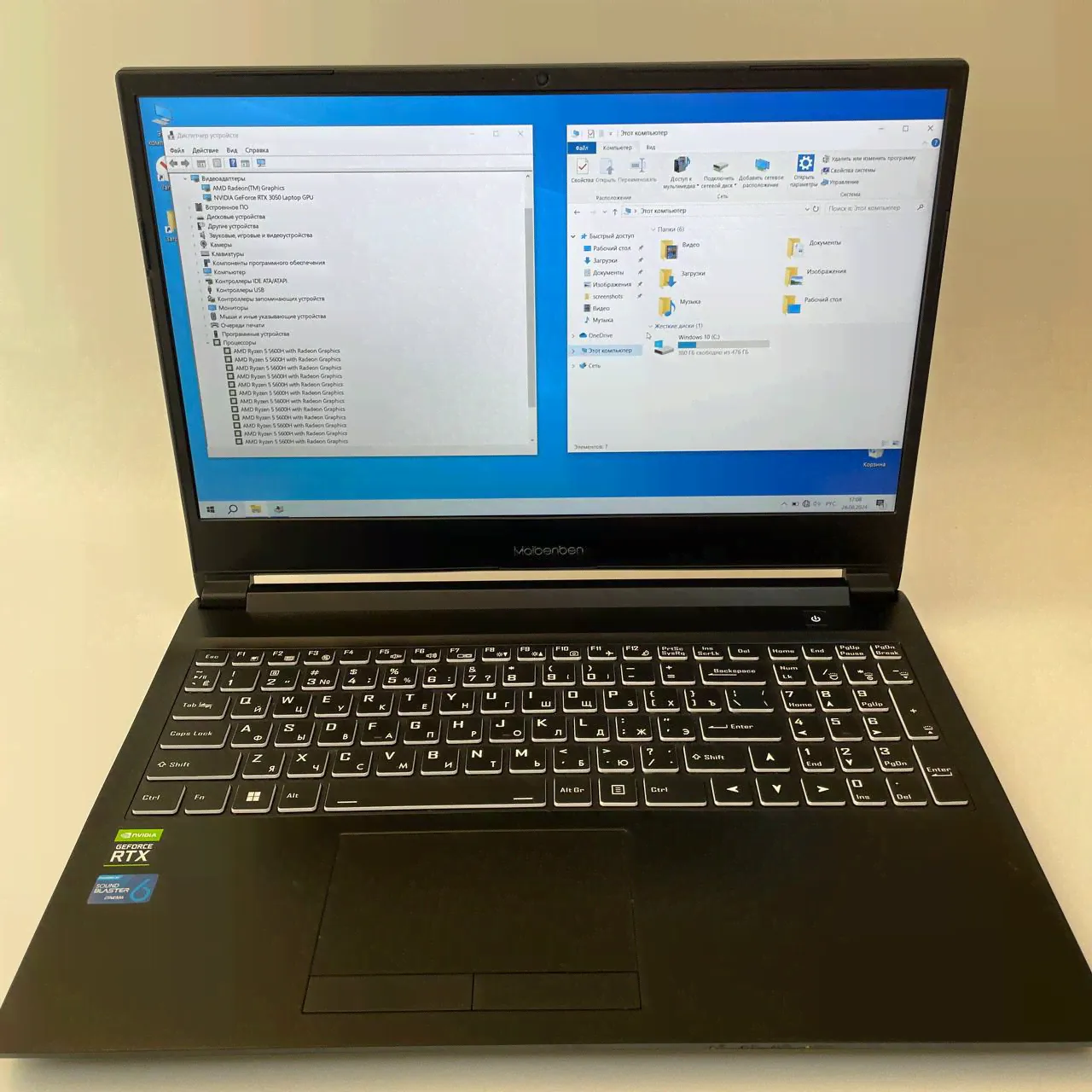 Ноутбук MAIBENBEN X556 X556 15,6"/ AMD Ryzen 5 5600H/ 16 Гб/ 512 Гб/