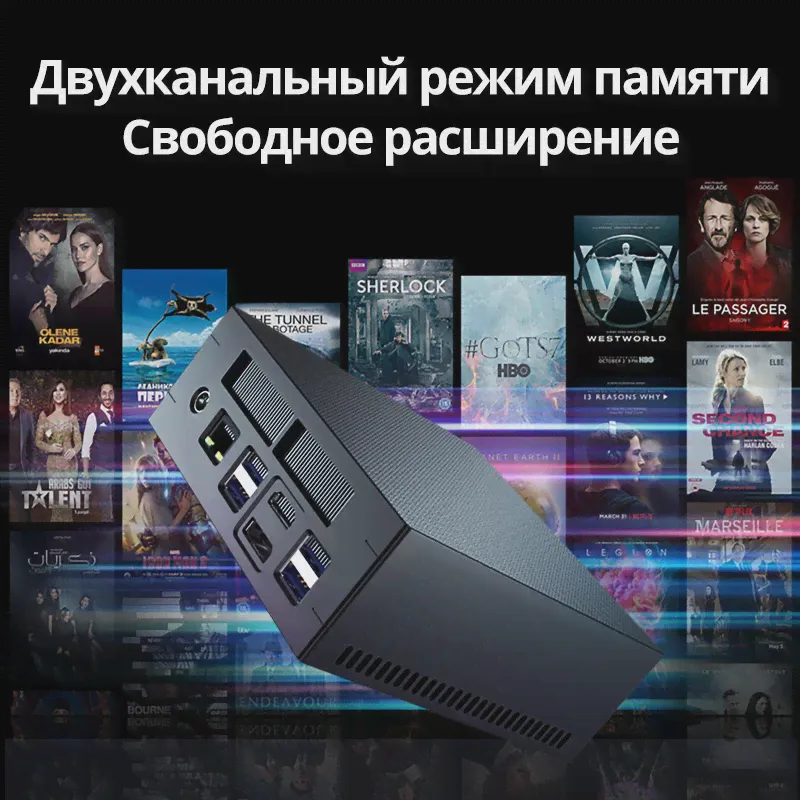 Мини ПК MAIBENBEN PC34 AMD R5-3450U 8 Гб 256ГБSSD Офисный игровой компьютер системный блок пк Type-C Wi-FiГарантия 1 годshell (art.: 3920bafe61314)-2