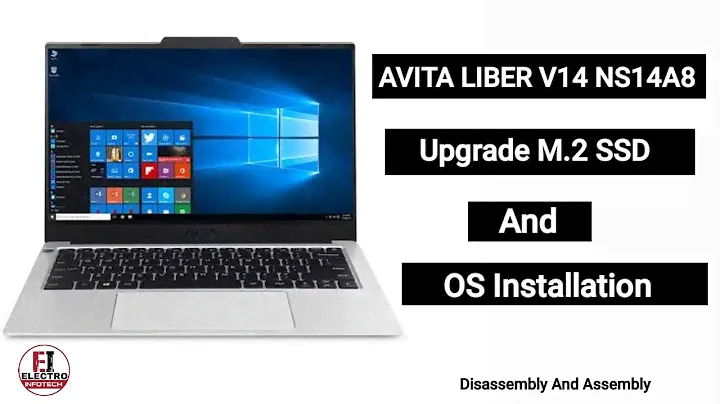 How To Upgrade SSD AVITA LIBER V14 NS14A8 / Disassembly And Assembly